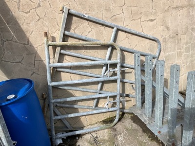2No. ASSORTED GALVANISED GATES