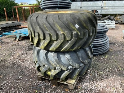 2No. RIMS & TYRES 600-55R26.5