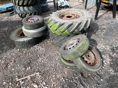 8No. ASSORTED RIMS & TYRES