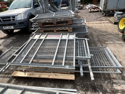 5No. PALLETS OF ASSORTED MESH SIDES TO SUIT NUGENT TRAILER