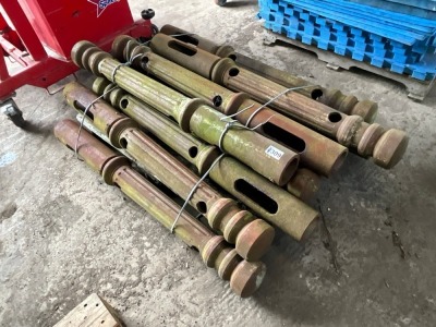 10No. ANTIQUE CAST IRON POSTS