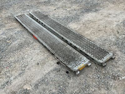 2No. APPROX. 8ft ALUMINIUM LOADING RAMPS