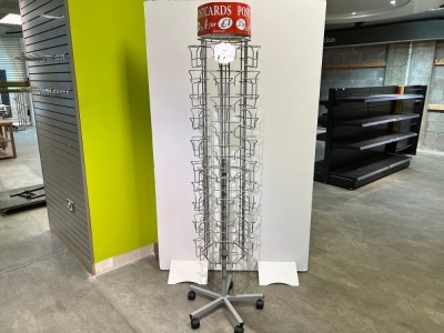 ROTATING RETAIL SHOP FLOOR STAND