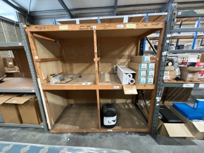 APPROX. 1No. BAY OF WOODEN SHELVING