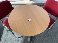 800mm ROUND MEETING TABLE & 2No. MEETING CHAIRS - 2