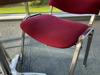 800mm ROUND MEETING TABLE & 2No. MEETING CHAIRS - 4