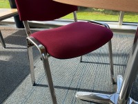 800mm ROUND MEETING TABLE & 2No. MEETING CHAIRS - 5