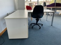 1800mm LEFT HAND CORNER DESK & OPERATORS CHAIR - 2