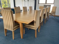 4000mm CONFERENCE TABLE, 11No. HIGH BACK CHAIRS & 1000mm TABLE EXTENSION - 5