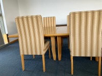 4000mm CONFERENCE TABLE, 11No. HIGH BACK CHAIRS & 1000mm TABLE EXTENSION - 8