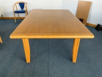 4000mm CONFERENCE TABLE, 11No. HIGH BACK CHAIRS & 1000mm TABLE EXTENSION - 11