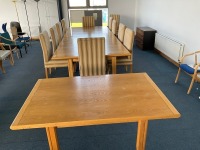 4000mm CONFERENCE TABLE, 11No. HIGH BACK CHAIRS & 1000mm TABLE EXTENSION - 13