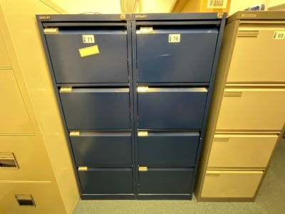 BISLEY FOUR DRAWER FILING CABINET