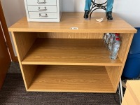 TWO TIER DESK HEIGHT BOOKCASE - 3