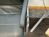 2No. RS LEATHER FACED MEETING CHAIRS - 3