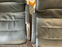 2No. RS LEATHER FACED MEETING CHAIRS - 2