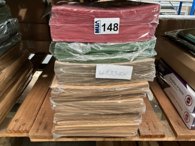 APPROX. 700No. UNUSED ASSORTED SQUARE CUT FOLDERS