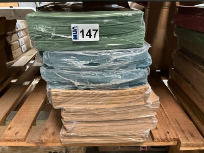 APPROX. 700No. UNUSED ASSORTED SQUARE CUT FOLDERS