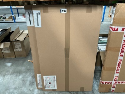 2No. UNUSED NOBO 900x600 WHITEBOARDS