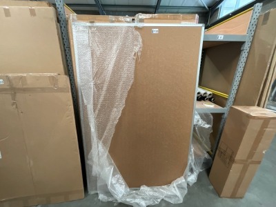 2No. INDOOR/ OUTDOOR CORK NOTICEBOARDS