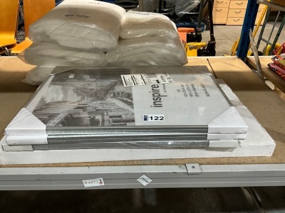 3No. UNUSED A2 ALUMINIUM FRAMES & STYLE DESKTOP SORTER