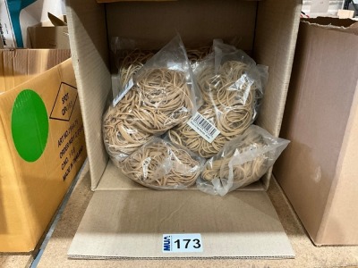 LARGE QUANTITY OF UNUSED ASSORTED RUBBER BANDS