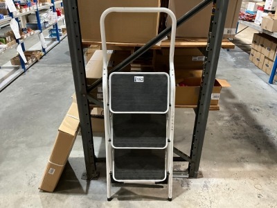 THREE TREAD FOLDABLE STEP STOOL