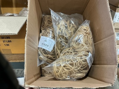LARGE QUANTITY OF UNUSED ASSORTED RUBBER BANDS