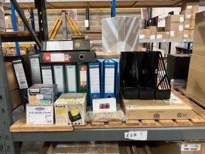 QUANTITY OF ASSORTED UNUSED LEVER ARCH FILES, MAXI MAG FILES & OFFICE SUPPLIES