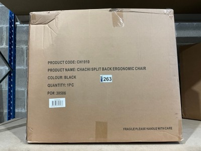 BOXED CH1910 CHACHI SPLIT BACK ERGONOMIC CHAIR