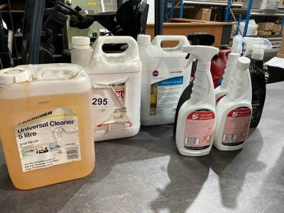 QUANTITY OF CLEANING PRODUCTS
