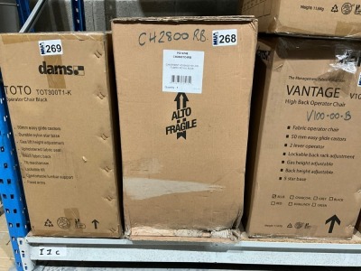 BOXED CH2800RB OPERATORS CHAIR