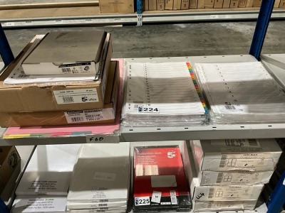 SHELF LOT OF UNUSED ASSORTED OFFICE DIVIDERS