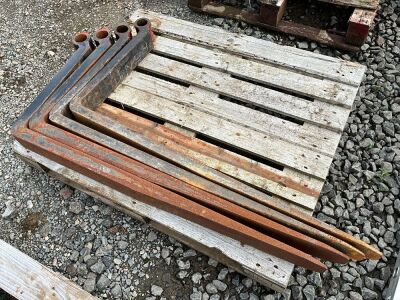 2No. SETS OF FORKS TO SUIT TELESCOPIC FORKLIFT