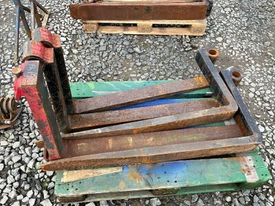 5No. ASSORTED FORKS TO SUIT FORKLIFT & TELESCOPIC FORKLIFT
