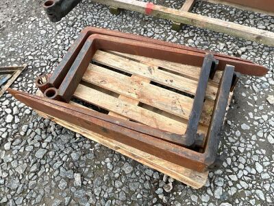 2No. SETS OF ASSORTED FORKS TO SUIT FORKLIFT & TELESCOPIC FORKLIFT