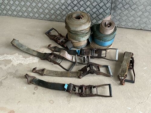 7No. RATCHETT & 9No. STRAPS