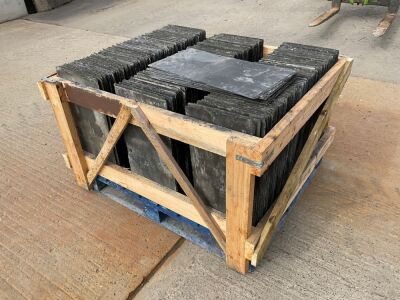 WOODEN CRATE TO INC. APPROX. 450No. 24x12 BANGOR BLUE SLATES