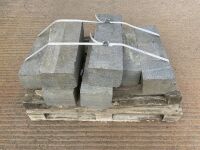 7No. ASSORTED GREY GRANITE KERBS  - 2