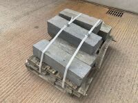 7No. ASSORTED GREY GRANITE KERBS  - 6