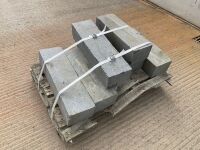 7No. ASSORTED GREY GRANITE KERBS  - 7