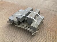 7No. ASSORTED GREY GRANITE KERBS  - 9