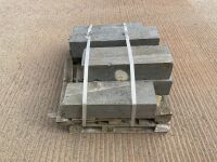 7No. ASSORTED GREY GRANITE KERBS  - 11