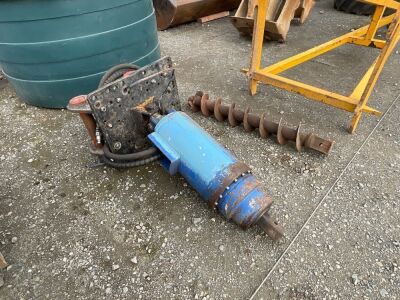 SCREW PILE DRIVER / HYDRAULIC AUGER TO SUIT 20 TON MACHINE