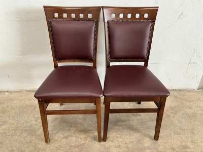 2No. HIGH BACK DINING CHAIRS