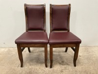 2No. HIGH BACK DINING CHAIRS