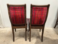 2No. HIGH BACK DINING CHAIRS - 3
