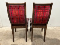 2No. HIGH BACK DINING CHAIRS - 2
