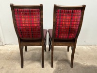 2No. HIGH BACK DINING CHAIRS - 2