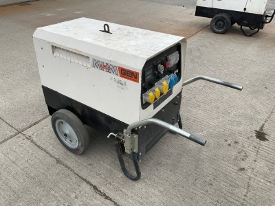 MHM MGTP6000SS-Y 6KVA DIESEL SILENT MOBILE GENERATOR